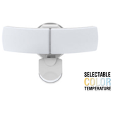 2 Head Security Light, Dusk to Dawn Photocell, Motion, Selectable CCT, 3000 Lumens