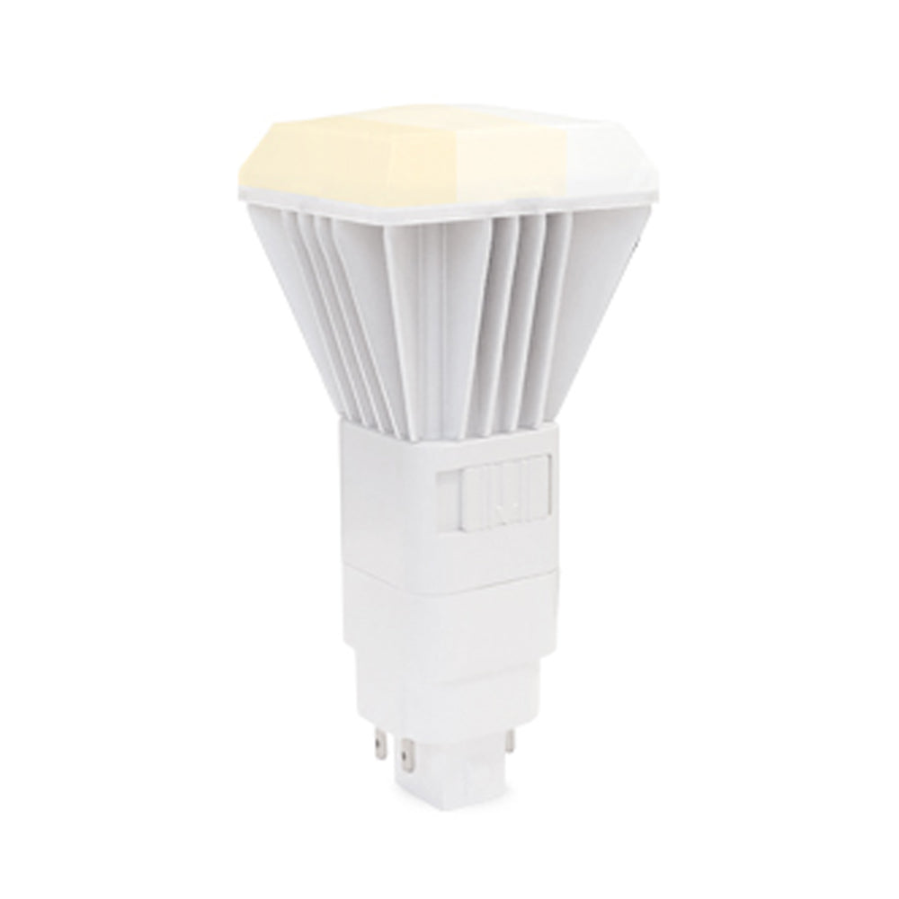 LED PL Retrofit Lamp, G24q 4-Pin, 950 Lumens, CCT Selectable, Long Vertical