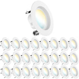 Recessed LED Retrofit Lighting, 4 Inch, Smooth, Selectable CCT (3000K-6500K), 660 Lumens