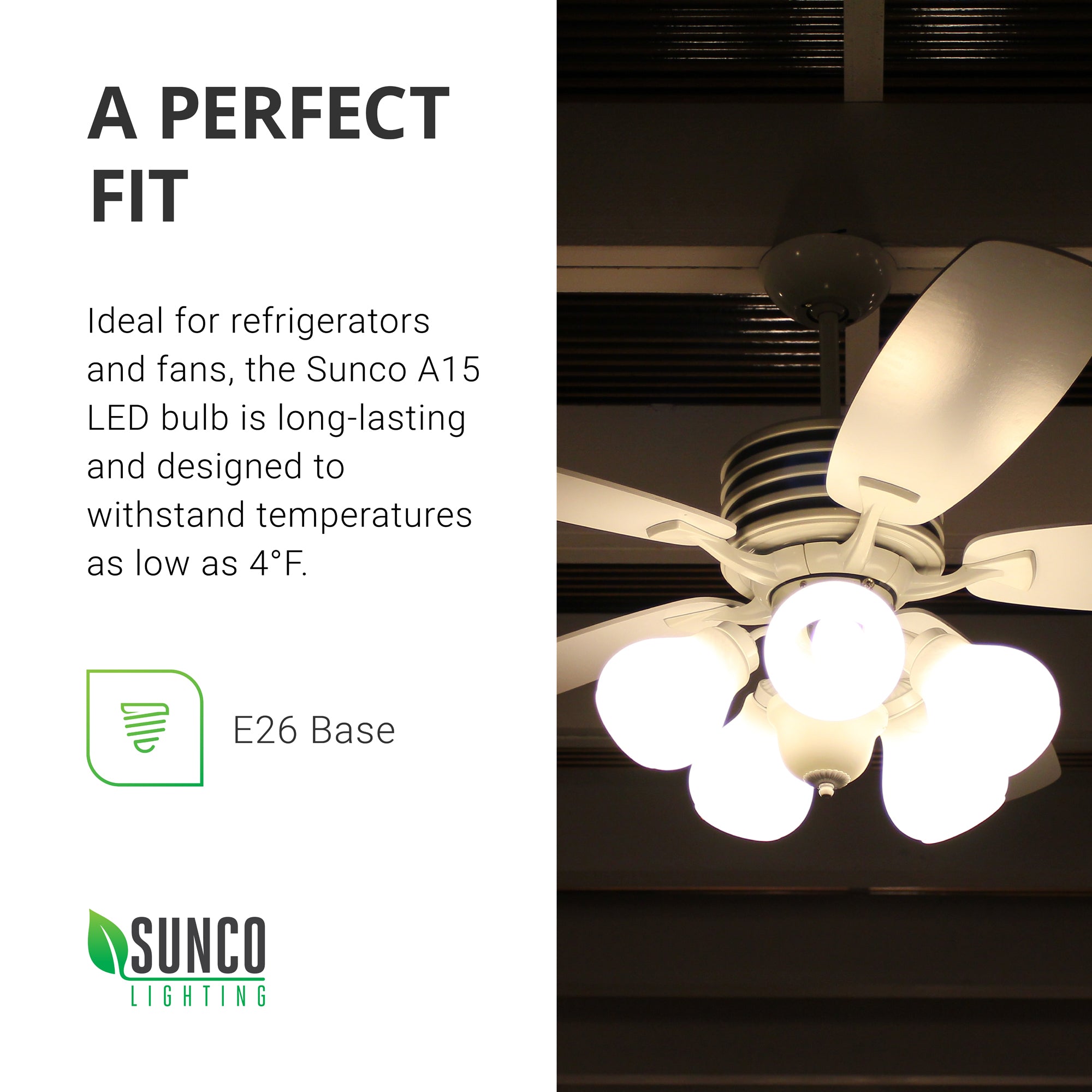A15 LED Bulb, 800 Lumens