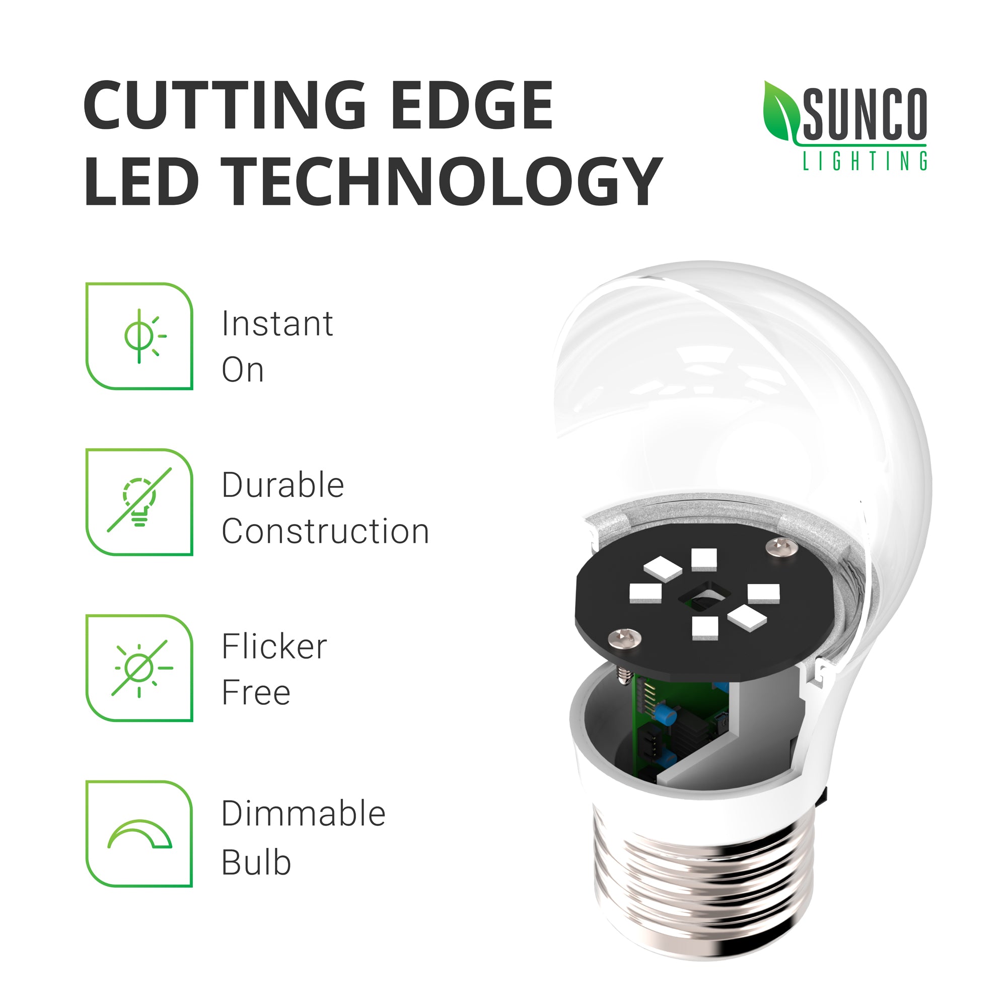 A15 LED Bulb, 800 Lumens