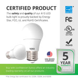 A15 LED Bulb, 800 Lumens