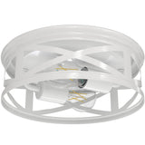 Arcadia Industrial Ceiling Light with A19 Filament Bulbs, 1600 Lumens