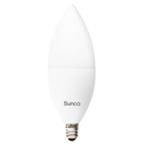 B11 LED Candelabra Bulb, Dusk to Dawn Photocell, 450 Lumens