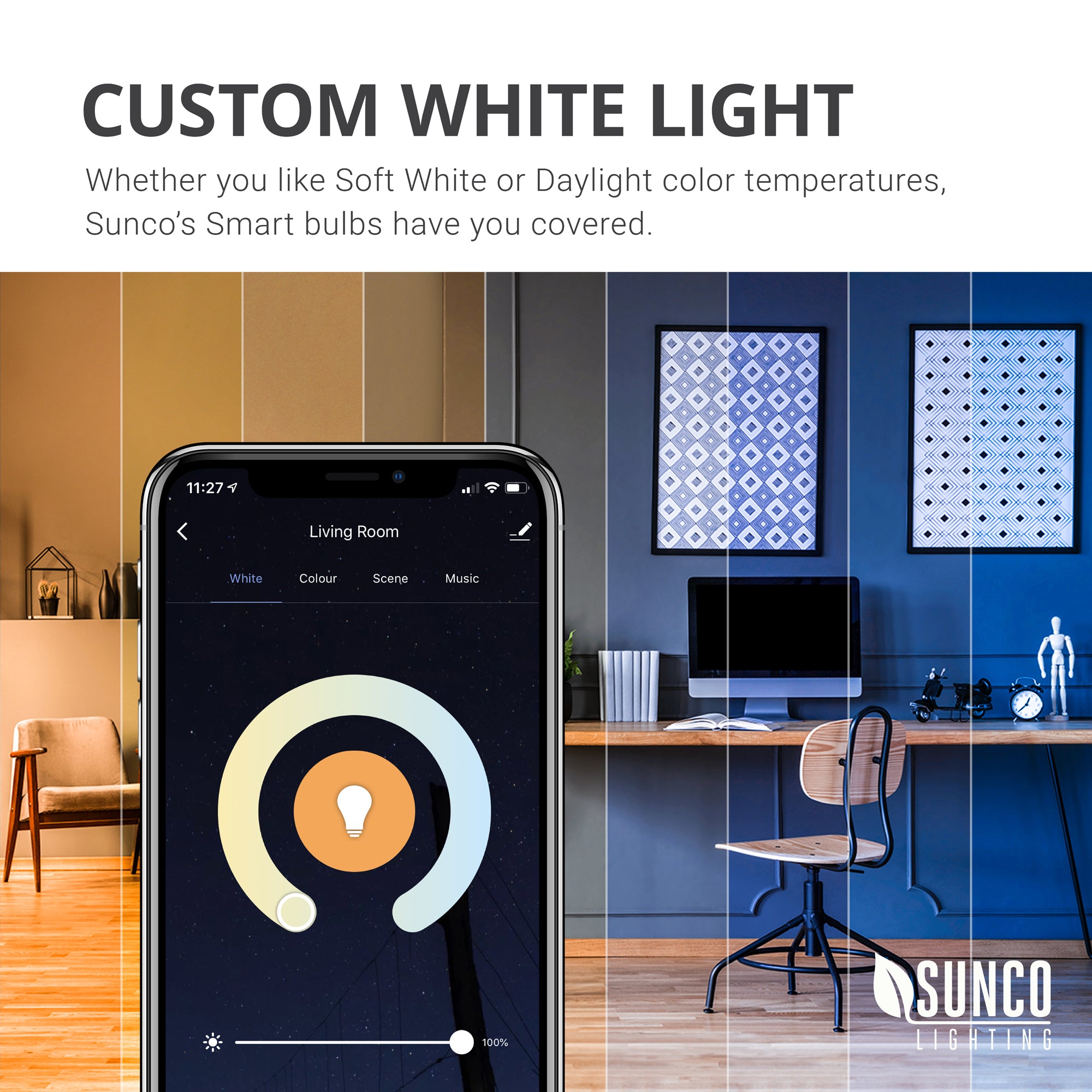 B11 LED Candelabra Smart Bulb, WiFi, 325 Lumens
