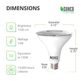 PAR38 LED Bulb, Dusk to Dawn Photocell, 1250 Lumens