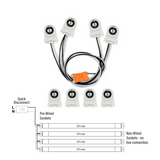 Wiring Harness for Single-End, Non-Shunted Tombstones, T8/T12 Socket