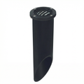 Black louvered deep-sleeve well light