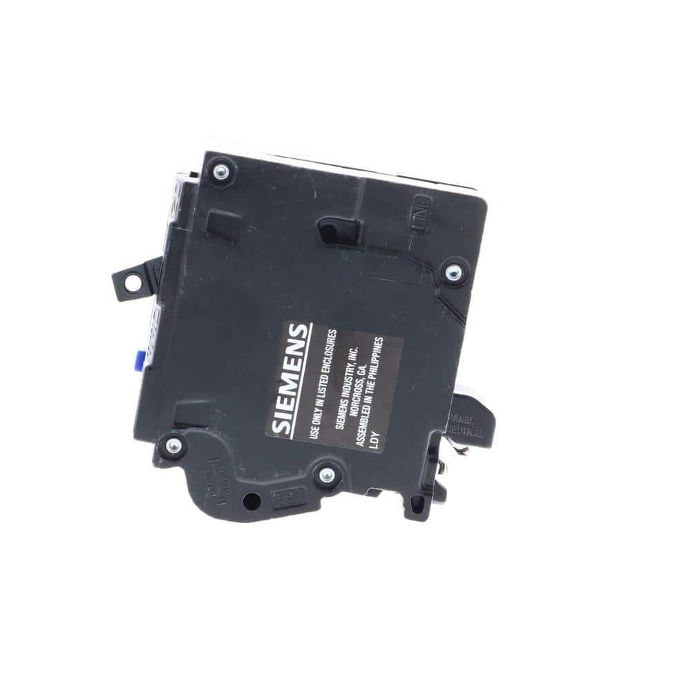 Siemens 1-Pole Combination AFCI Plug-On Neutral Circuit Breaker, model QA120AFCNP, product label detail, image 4