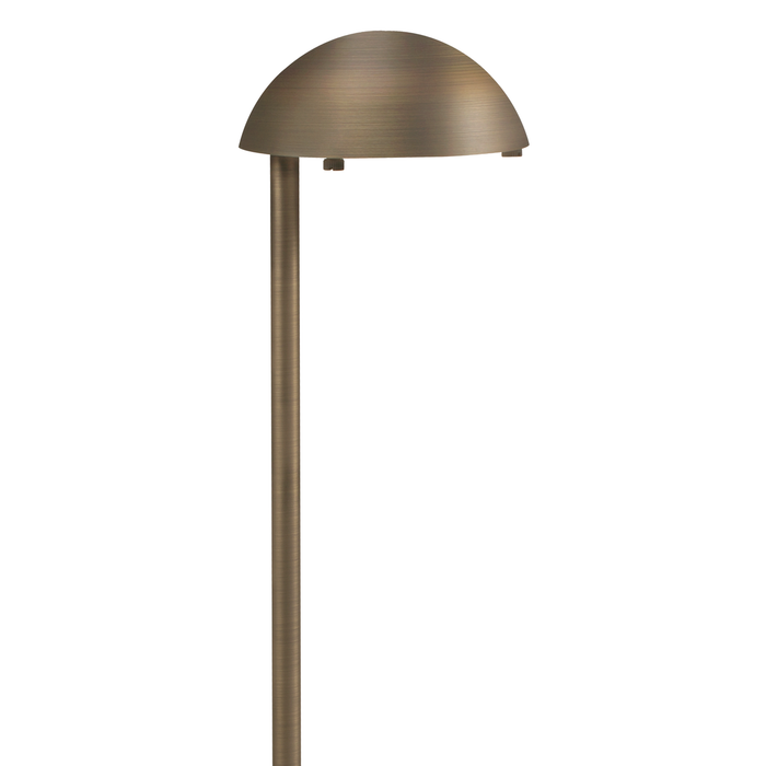 5 Inch Brass Mushroom Head Path Light in Antique Bronze, close product view