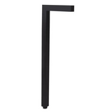 Full view of 6 Inch Brass L-Shaped Path Light in Black