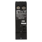 Siemens 200 Amp 2-Pole 10kA Type QN Reverse Handle Main Breaker, model QN2200R, product label detail, image 1
