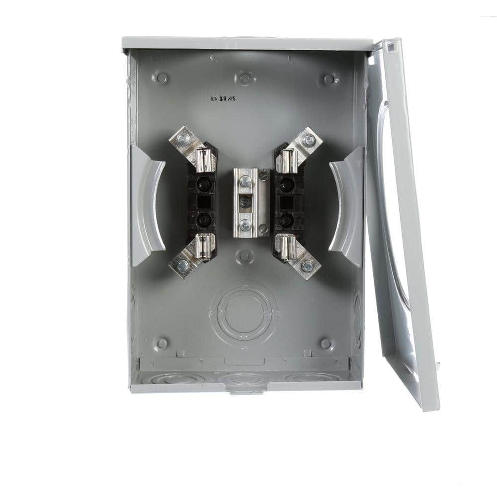 Siemens 135 Amp 4 Jaw Ringless Overhead/Underground Fed Meter Socket, model UAT111-0G, product view