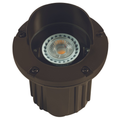 Bronze hooded adjustable round well light