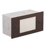 Lensed step light in Bronze