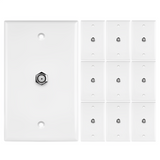 Enerlites CATV Jacks 1 Gang Single F-Type Connector