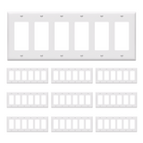 Enerlites Decorator/GFCI Six-Gang Wall Plate