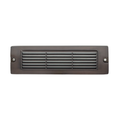 Gun Metal louvered brick step light - front product view