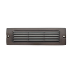 Gun Metal louvered brick step light - front product view