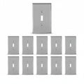 Enerlites Toggle Switch One-Gang Metal Wall Plate, Oversize