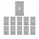Enerlites Toggle Switch One-Gang Metal Wall Plate, Oversize