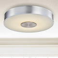 11 Inch Round LED Brushed Aluminum Ceiling Light, Fusion, Surface Mount, 1300 Lumens