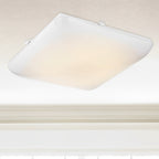 11 Inch Square LED Puff Ceiling Light, Cloud, White, Surface Mount, 120V, 1500 Lumens