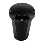 Black single-aperture marker well light