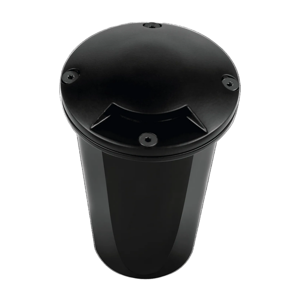 Black single-aperture marker well light