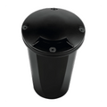 Black single-aperture marker well light