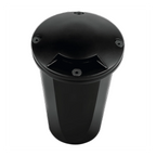 Black single-aperture marker well light