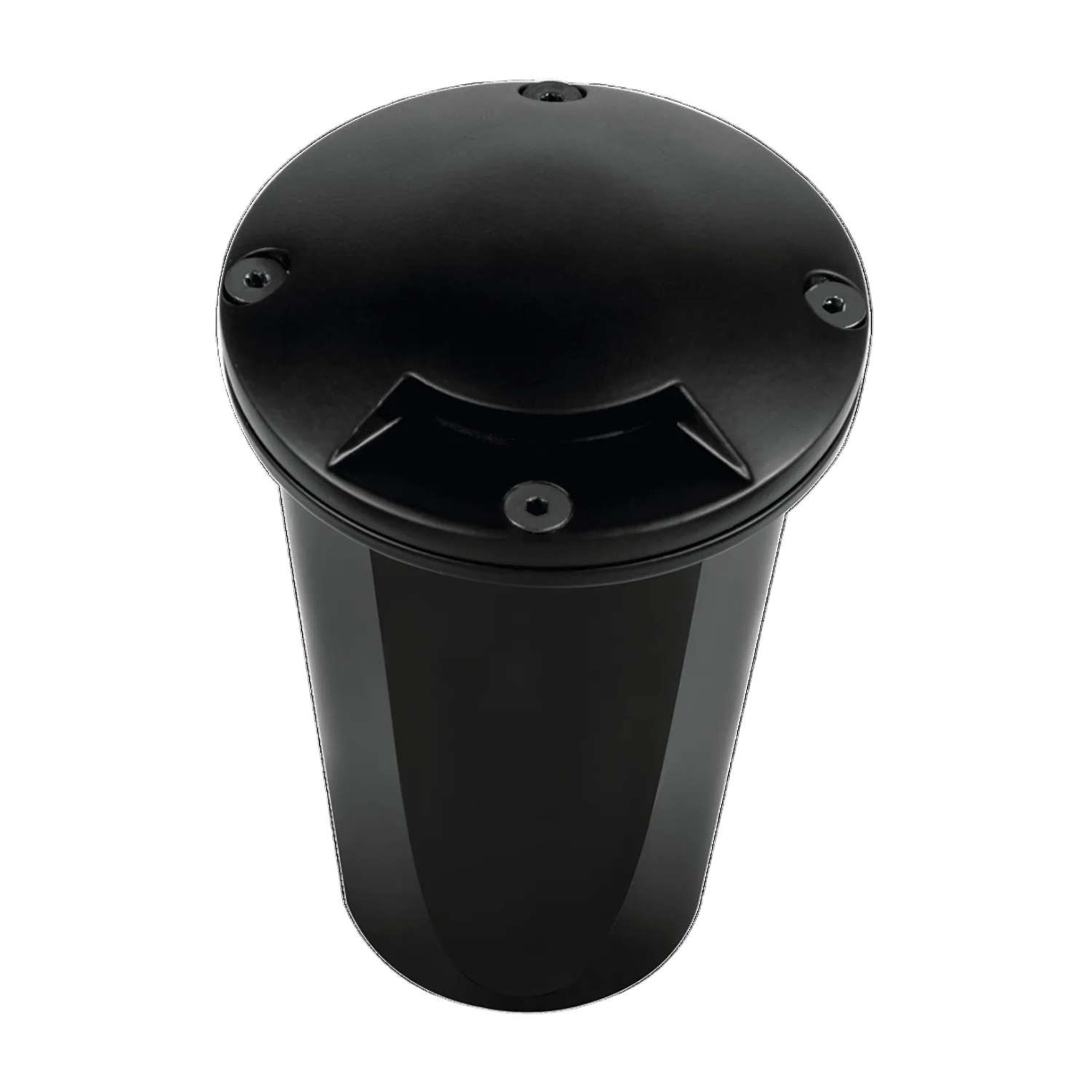 Black single-aperture marker well light