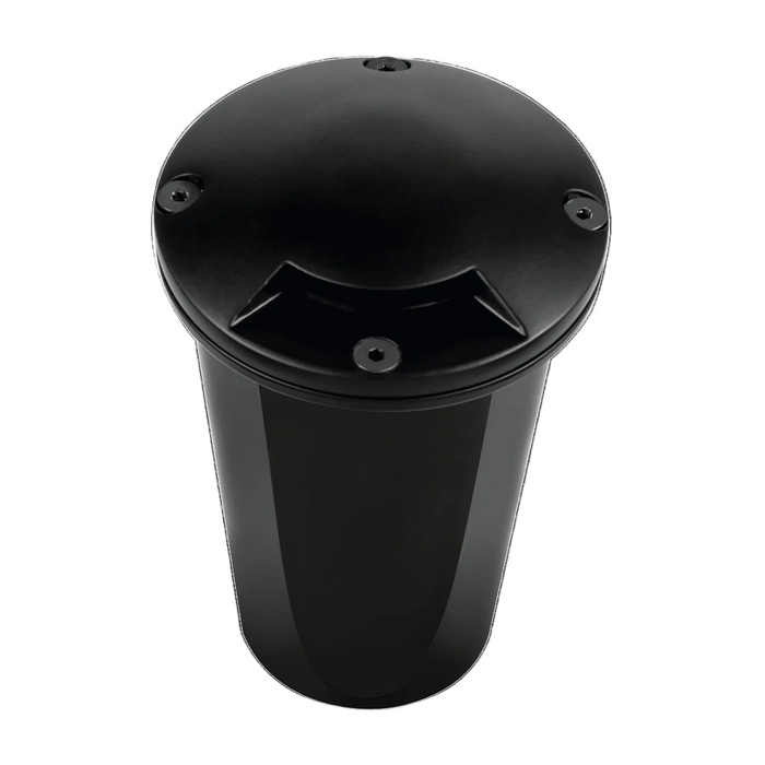 Black single-aperture marker well light