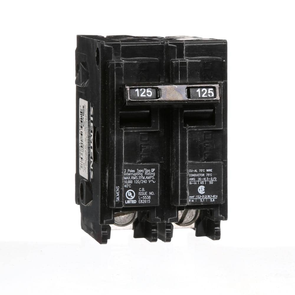 Siemens 30 Amp Double-Pole Type QP Circuit Breaker, model Q230U, product label detail, image 36