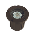 Bronze open-face adjustable round well light