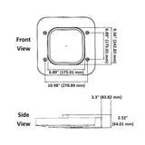 LED Gas Station Canopy Light, 150W, 20200 Lumens