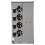 Siemens Uni-PAK 4-Gang 400 Amp Ringless-Style Multi-Family Metering with Horn Bypass, model WP4411RJB, product view