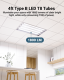 Features of the 15W T8 LED Tube. This is an instant on light, which means no waiting for the light to power on. Flip the switch and it turns on. The durable construction of this clear lens LED linear tube helps sustain this LED replacement for fluorescent tubes during its long lifespan. Also, since our LEDs do not use fluorescence, the light stays bright and will not darken over time. Replace your fluorescent tubes with Sunco T8 LED tubes for unmatched light quality and brightness.