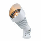 White louvered bullet landscape light, angled view