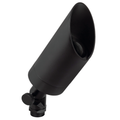 Black brass hooded directional bullet landscape light