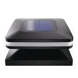 The high-efficient solar panel on the top of the post light allows for automated lighting.