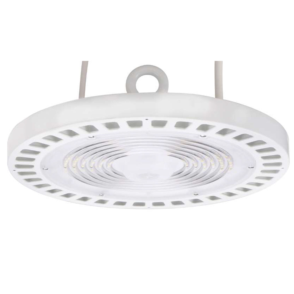 UFO High Bay 200W LED Fixture, White, 28000 Lumens