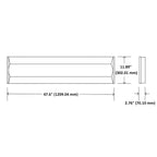 LED Center Basket Troffer, 40W/30W/25W/20W/15W, 1x4, Selectable Wattage & CCT, 5000 Lumens