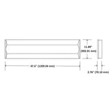 LED Center Basket Troffer, 40W/30W/25W/20W/15W, 1x4, Selectable Wattage & CCT, 5000 Lumens