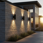 Dark Bronze Cylinder LED Wall Sconce, 20W/16W/10W, Dusk to Dawn Photocell , 2800 Lumens