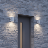White Cylinder LED Wall Sconce, 38W/31W/19W, Dusk to Dawn Photocell , 5500 Lumens