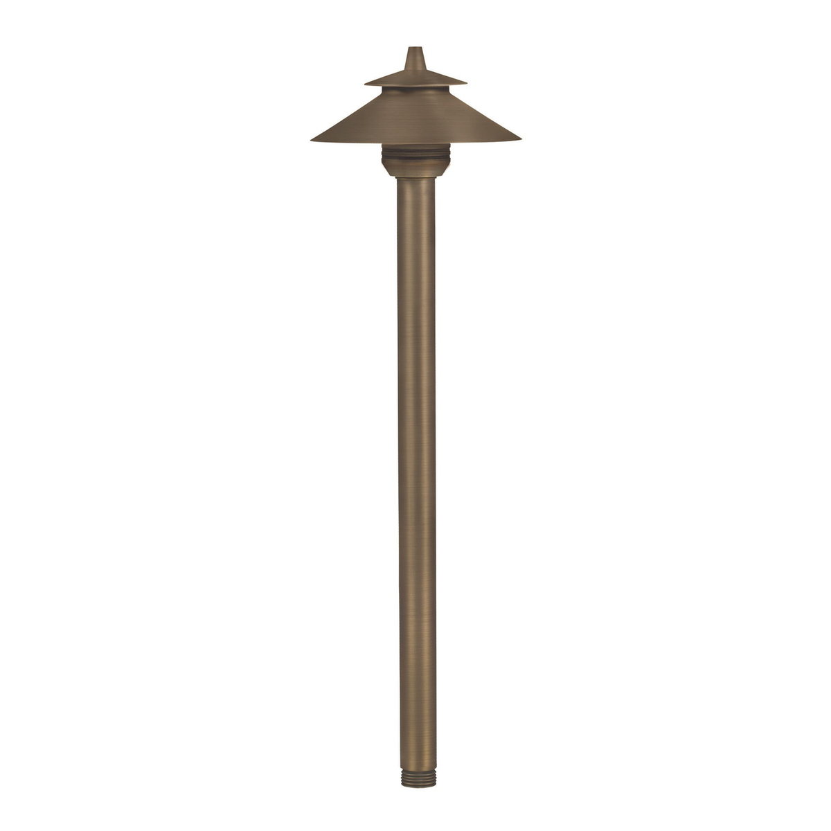 Small brass Umbrella Path Light in Antique Bronze finish