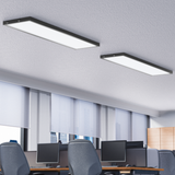 LED Ceiling Panel Light, Black, 46W/40W/30W, 1X4, Selectable Brightness & CCT, 5700 Lumens