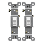 Enerlites Residential Grade 15A Toggle Switch, Single Pole