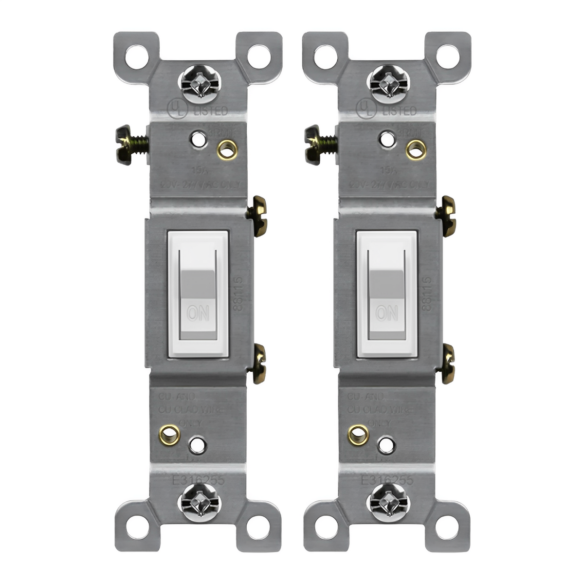 Enerlites Residential Grade 15A Toggle Switch, Single Pole – Sunco